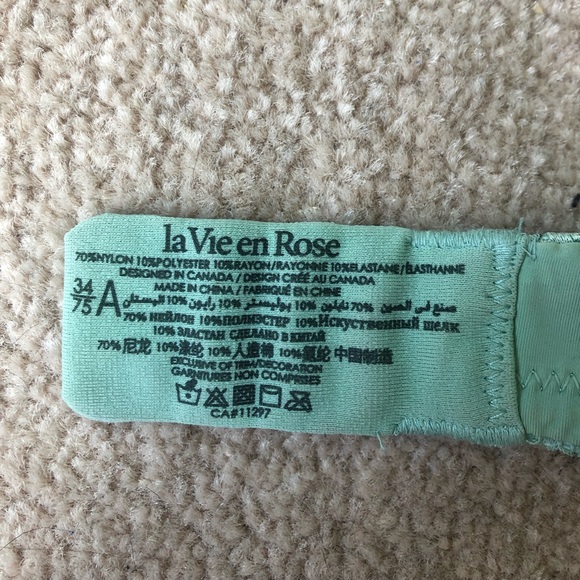 NEW La Vie en Rose lightly lined wireless bra 34A - Picture 5 of 6